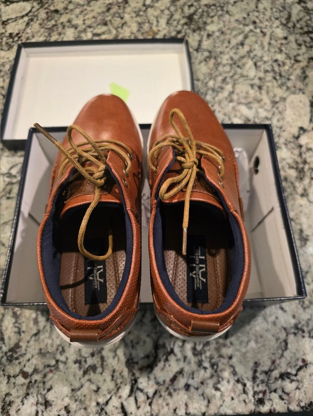 Boys Ashford Hayes Casual Tan Leather Lace-Up Shoes